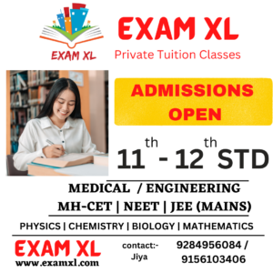 STD 11 - 12 Medical / Engineering MH-CET NEET JEE (Mains) ICSE CBSE HSC Physics Chemistry Biology Mathematics